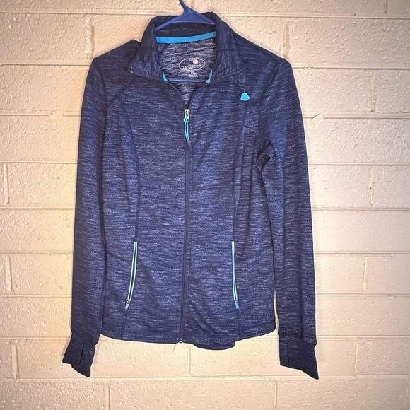 Tangerine Jackets & Blazers - Tangerine Blue Textured Material